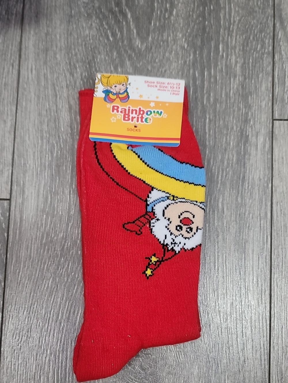 Rainbow Brite Red Character Twink Casual Crew Socks